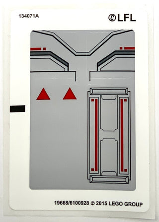 Sticker Sheet for Set TIE Advanced Prototype, 75082, North American Version - (19668/6100928), Part# 75082stk01b Part LEGO® Complete