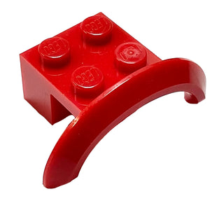 Vehicle, Mudguard 4 x 2 1/2 x 1 with Arch Round, Part# 98282 Part LEGO® Red