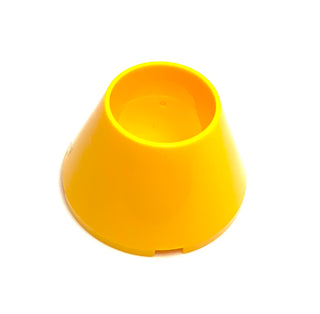 Cone 4x4x2 Hollow No Studs, Part# 4742 Part LEGO® Bright Light Orange  