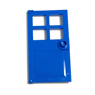 Door 1x4x6 with 4 Panes and Stud Handle, Part# 60623 Part LEGO® Blue  