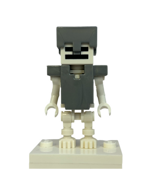 Minecraft Skeleton - Flat Silver Helmet and Armor min018 Minifigure LEGO®