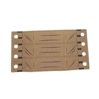 Cloth Vehicle Roof with Sectioned Panels Pattern with 4 Holes on each Side, Part# x1837px1 Part LEGO® Dark Tan Very Good