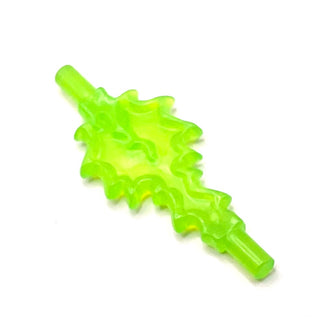 Power Burst, Bolt Large with Bar Ends, Part# 35032b Part LEGO® Trans-Bright Green
