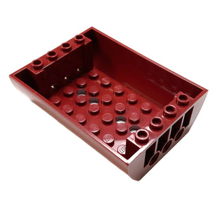 Slope Curved 6x8x2 Inverted Double, Part# 45410 Part LEGO® Dark Red  