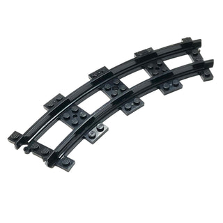 Train, Track Plastic, Narrow, Curve, Part# 85976 Part LEGO® Black  