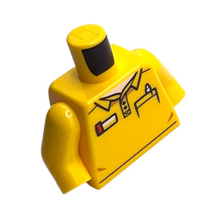 Torso LEGO® Employee Pattern with Yellow Arms/No Hands, Part# 973pb2032c01 Part LEGO®