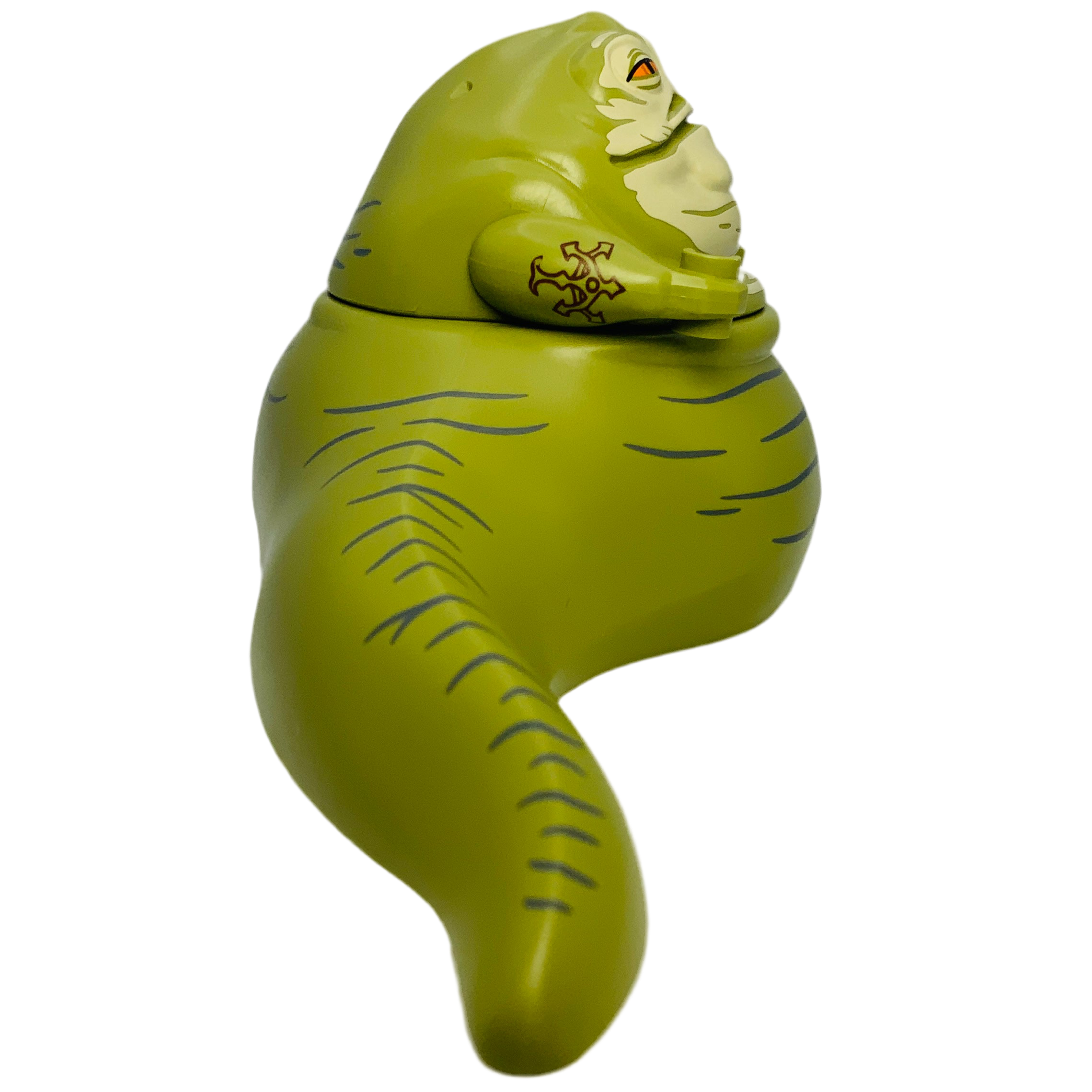 Jabba the Hutt - Olive Green, Tan Face, Dark Bluish Gray Wrinkles Jabba the Hutt - Olive Green, Tan Face, Dark Bluish Gray Wrinkles
