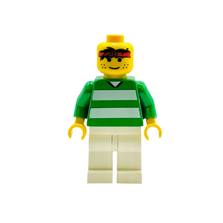 Soccer Player - Green and White Team, soc016 Minifigure LEGO®