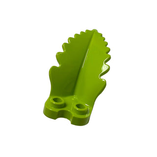 Plant Plate, Round 1 x 2 with Curved, Upright Leaf, Part# 5151 Part LEGO® Lime