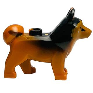 MISPRINT Dk Orange Husky, 16606pb002 - LEGO® Animals LEGO® Animals LEGO®