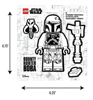 LEGO® Star Wars™ Sticker - Boba Fett™ Black & White (53802)