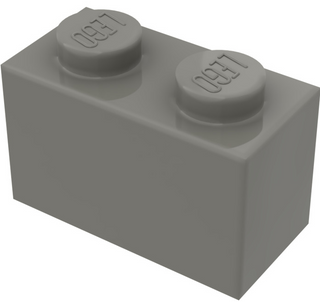 Brick 1x2, Part# 3004 and 3065 Part LEGO® Dark Gray  