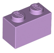 Brick 1x2, Part# 3004 and 3065 Part LEGO® Lavender  