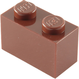 Brick 1x2, Part# 3004 and 3065 Part LEGO® Reddish Brown  