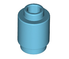 Brick Round 1x1 (Open Stud), Part# 3062b