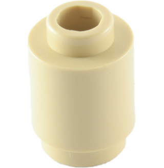 Brick Round 1x1 (Open Stud), Part# 3062b Part LEGO® Tan 1 Part 