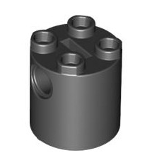 Brick Round 2x2x2 Robot Body with Bottom Axle Holder, Part# 30361c