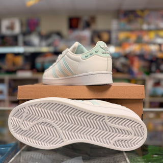 Shoe- Adidas Superstar Womens, Cloud White/Ice Mint - Size 5W Gear LEGO®