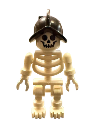 Skeleton - Standard Skull, Floppy Arms, Black Conquistador Helmet, gen011 - LEGO® Pirates I Minifigure LEGO®