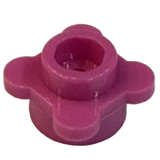 Plant Flower Edge 1x1 w/ Tabs, Part# 28573 Part LEGO® Dark Pink