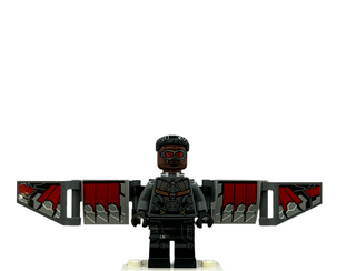 Falcon - Dark Bluish Gray and Black Suit, Printed Legs, Sh0929 Minifigure LEGO®   