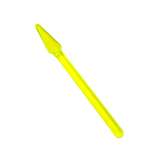 Minifigure Weapon, Pike/Spear Handle with Round End, Part# 4497 Part LEGO® Trans-Neon Green