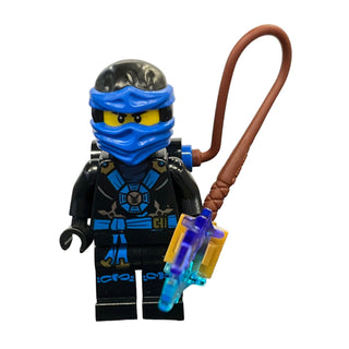Jay (Deepstone Armor) - Possession, Lightning Pack with Yellow Danger Stripes and Gold Lightning Reactor Pattern (Sticker), njo0184s Minifigure LEGO®
