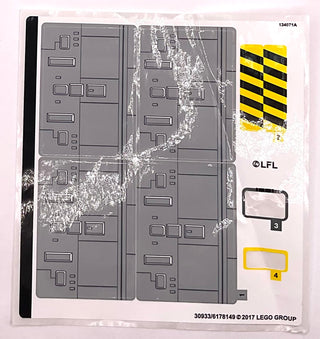 Sticker Sheet for Set Y-Wing Starfighter, International Version, 75172 - (30933/6178149), Part# 75172stk01a Part LEGO® Missing 2 Stickers