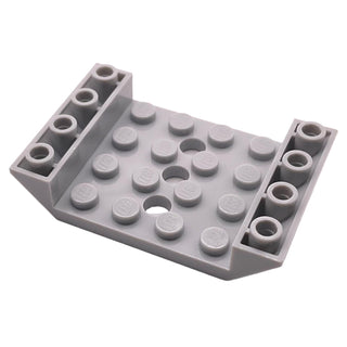 Slope, Inverted 45 6x4 Double with 4x4 Cutout and 3 Holes, Part# 60219 Part LEGO® Light Bluish Gray