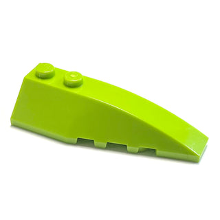 Wedge 6 x 2 Right, Part# 41747 Part LEGO® Lime