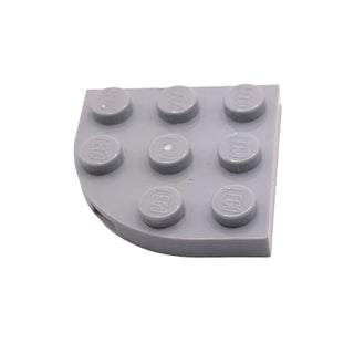 Plate, Round Corner 3x3, Part# 30357 Part LEGO® Light Bluish Gray