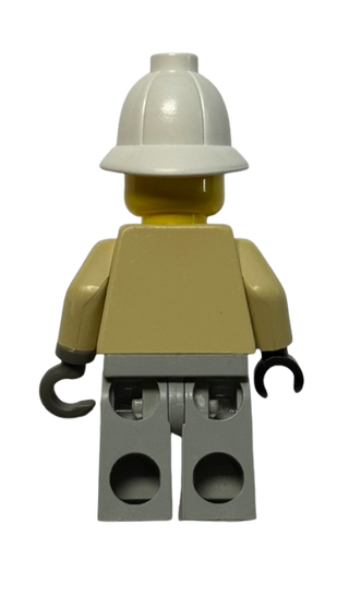 Sam Sinister / Baron von Barron - Tan Shirt, Light Gray Legs, White Pith Helmet, adv003 - LEGO® Adventurers Minifigure (Copy)