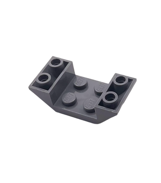 Slope Inverted 45 4x2 Double with 2x2 Cutout, Part# 4871 Part LEGO® Dark Bluish Gray