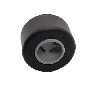 Wheel 8mm D. x 9mm for Slicks, Hole Notched for Wheels Holder Pin, Reinforced Back with Black Tire 14mm D. x 9mm Smooth Small Wide Slick (74967/30028), Part# 74967c01