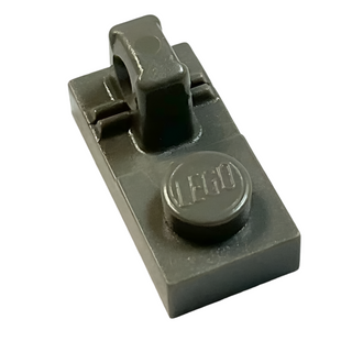 Hinge Plate 1 x 2 Locking with 1 Finger on Top, Part# 30383 Part LEGO® Dark Gray