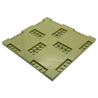 16x16x2/3 Brick Modified Road Plate (69958) Part LEGO® Olive Green