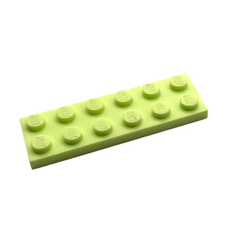 Plate 2x6, RARE Non-Production Colors, Part# 3795 Part LEGO® Yellowish Green