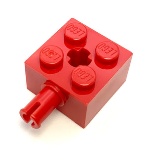 Brick, Modified 2x2 with Pin and Axle Hole, Part# 6232 Part LEGO® Red  