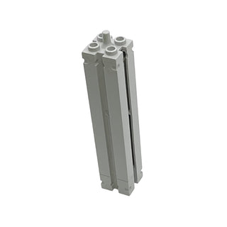 Support 2x2x8 with Channels and Top Peg, Smooth on All Sides, Part# 30646b Part LEGO® Decent - Light Bluish Gray