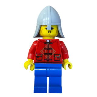 Lunar New Year Parade Participant - Male, Castle Guard Helmet with Neck Protector, hol322 - LEGO® Holiday Minifigure