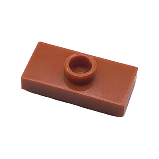 Plate, Modified 1x2 with 1 Stud with Groove (Jumper), Part# 3794b Part LEGO® Dark Orange