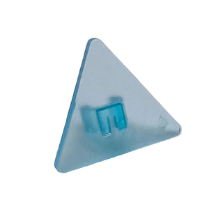 Road Sign 2 x 2 Triangle with Open O Clip, Part# 65676 Part LEGO® Trans-Light Blue