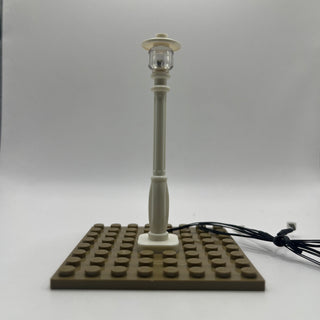 Lighting Kit, Lamp Post (White Pole, White Light) ACCDC-W/W Light up kit United Brick Co®
