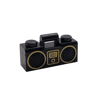 Cole's Radio Boom Box (Minifigure, Utensil), Part# 93221pb04 Part LEGO®