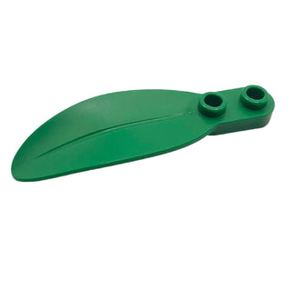 Plant Plate, Round 1 x 2 with Rounded Leaf, Part# 3565 Part LEGO® Green