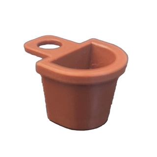 Minifigure Container D-Basket, Part# 4523 Part LEGO® Reddish Brown