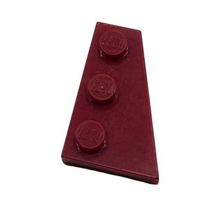 Wedge, Plate 3 x 2 Right, Part# 43722 Part LEGO® Dark Red