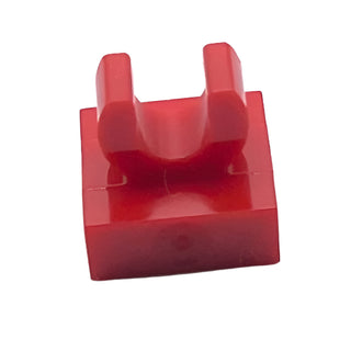Tile, Modified 1x1 with Open O Clip, Part# 15712 Part LEGO® Red