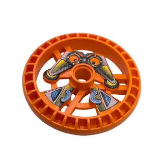 Technic, Disk 5x5 - RoboRider Talisman Wheel, Scout Mold with Robot Pattern, Part# 32351pb01