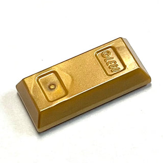 Minifigure Utensil, Ingot/Bar, Part# 99563 Part LEGO® Metallic Gold